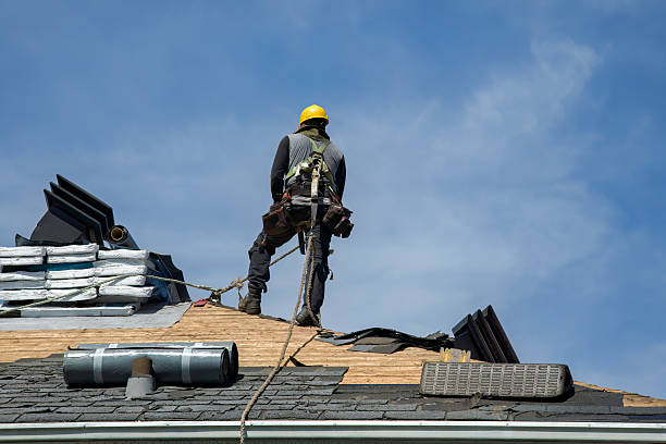 Professional Storm Damage Roof Repair technician working in Garfield, TX